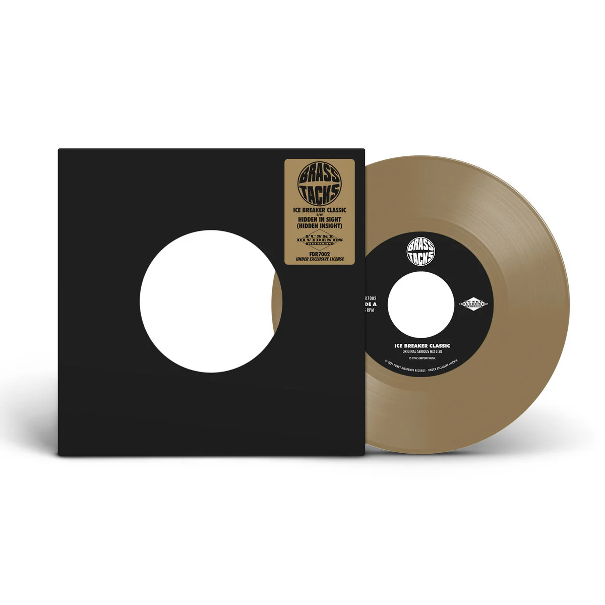 Brass Tacks - Ice Breaker Classic b/w Hidden In Sight (Brass Colour) (7") (New Vinyl)