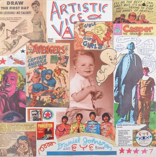 Daniel Johnston - Artistic Vice (2LP/Blue & Peach Swirl Colour) (New Vinyl)