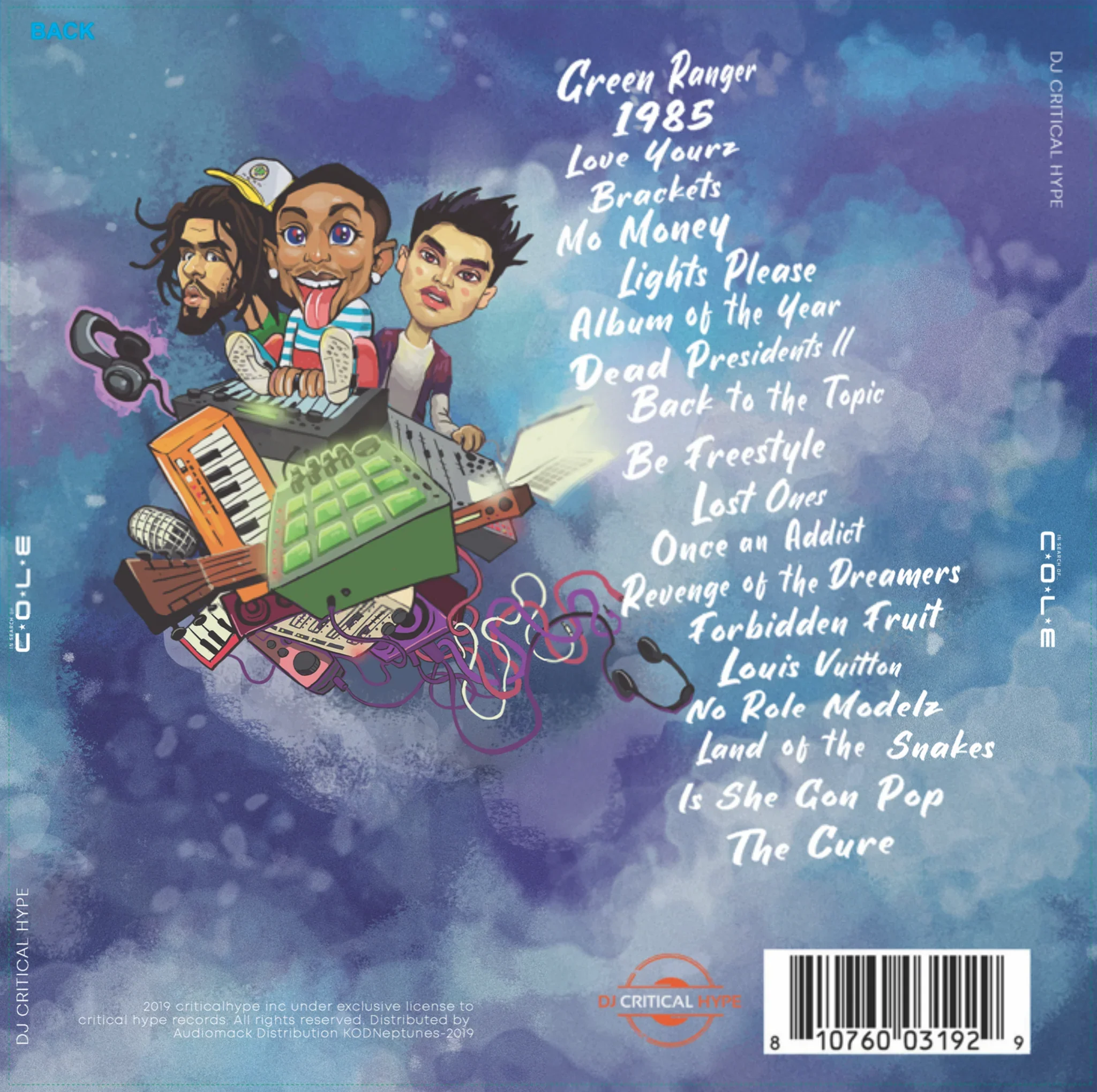 DJ Critical Hype - In Search Of... COLE (Sky Blue Colour) (New Vinyl) - Image 2