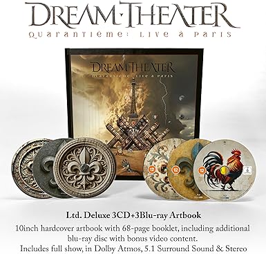 Dream Theater - Quarantieme: Live A Paris (Limited Deluxe 3CD / 3 Blu-ray Artbook) (New CD) - Image 2