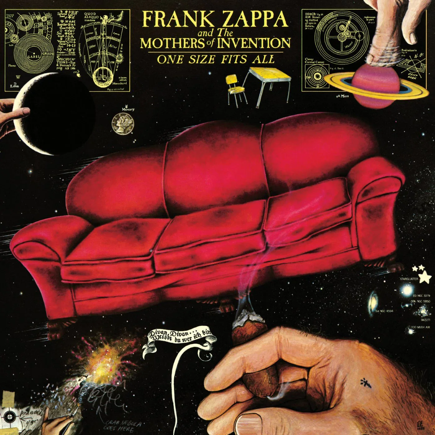 Frank Zappa - One Size Fits All (2LP Black Glitter) (New Vinyl)