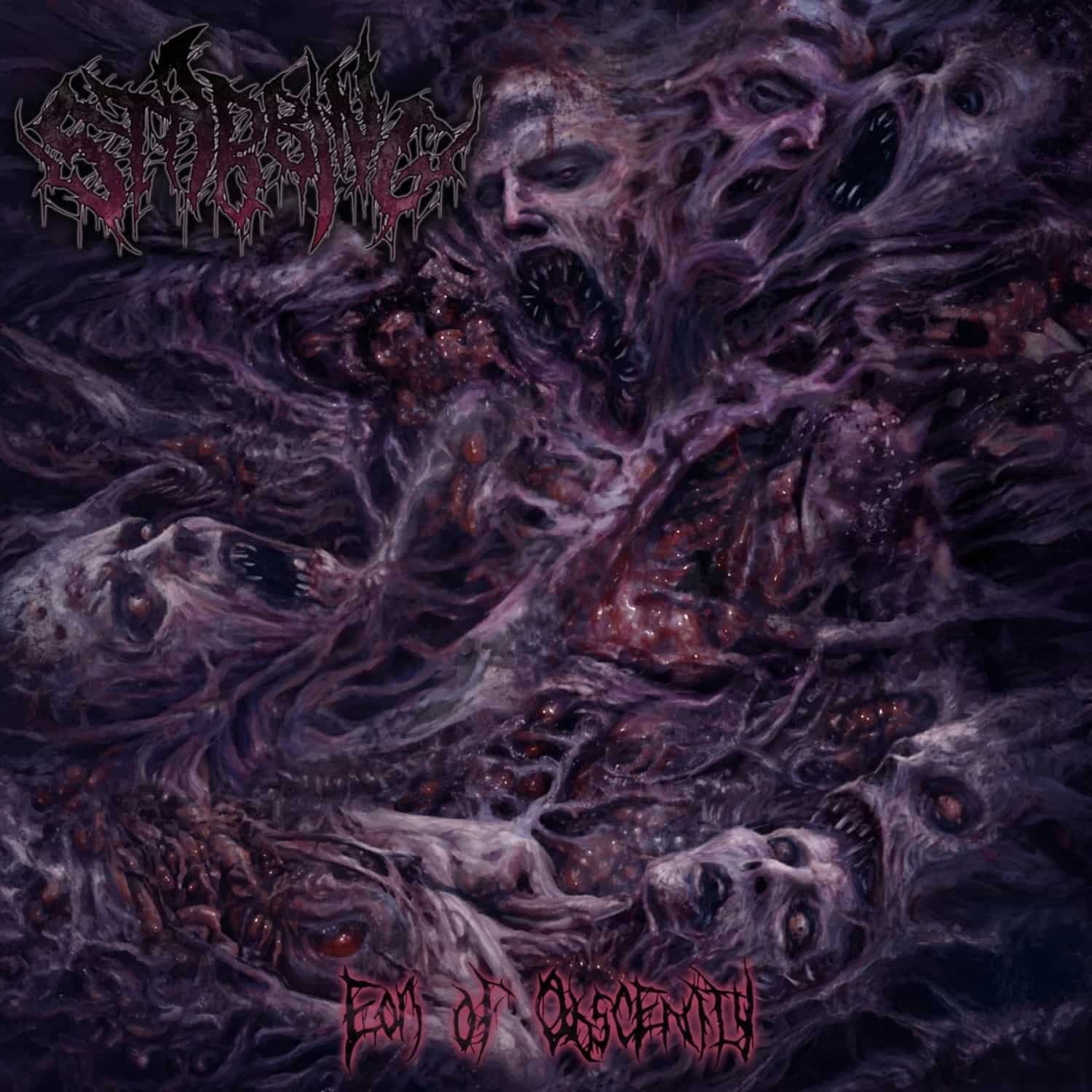 Stabbing - Eon Of Obscenity (Red/Black Marbled Vinyl) (New Vinyl)
