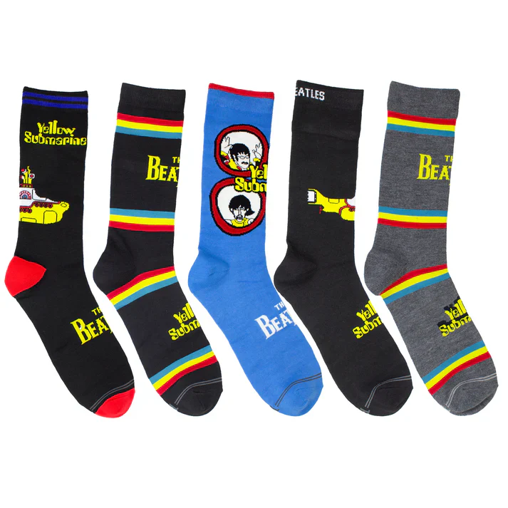 The Beatles 5-Pack Yellow Submarine Socks - Image 2